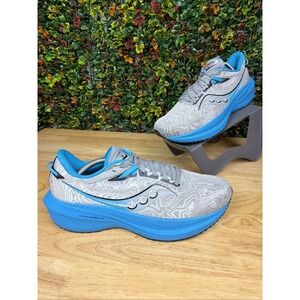 Saucony Triumph 21 Echo Silver Running Shoes Sneakers S20881-60 Men's 10.5 GUC